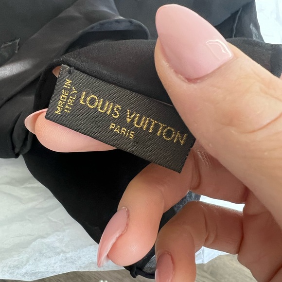 SOLD Louis Vuitton Silk Sheer Monogram Scarf - Picture 6 of 7